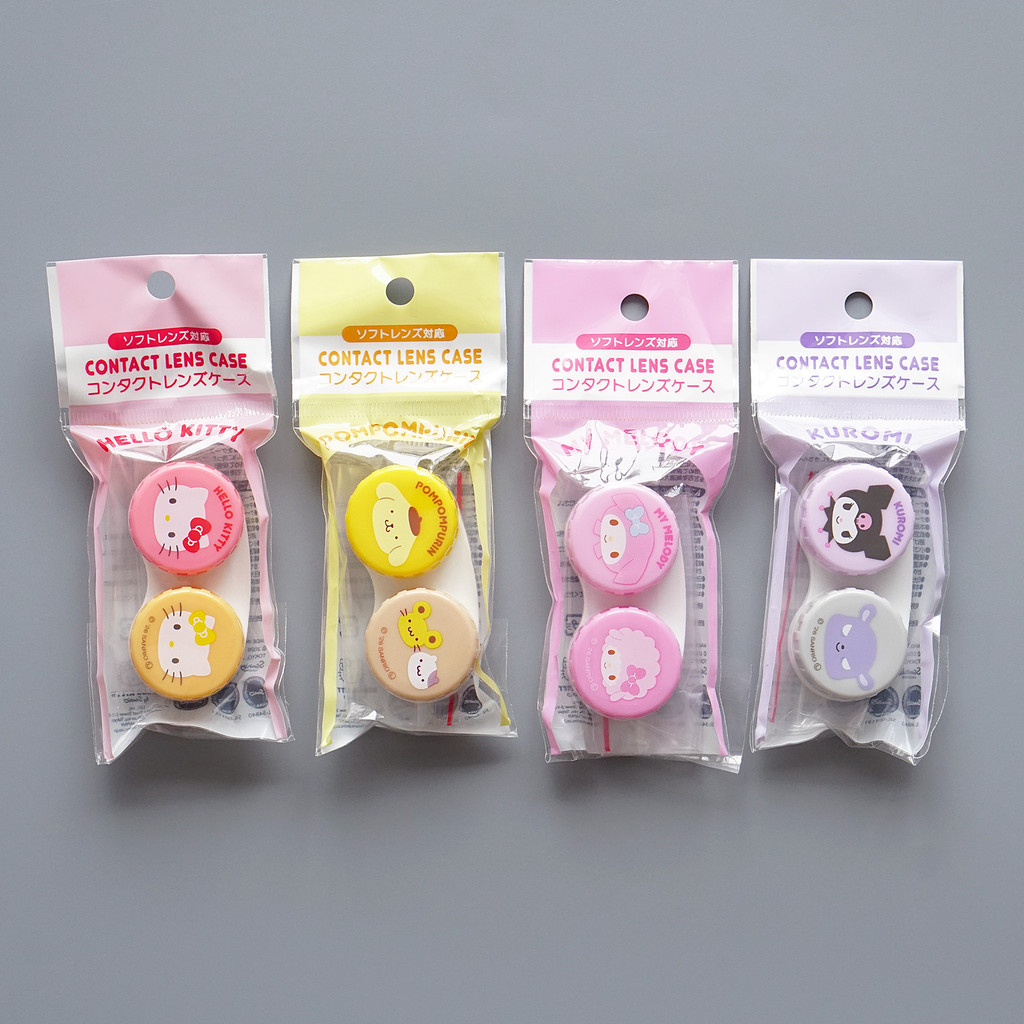 [พร้อมส่งในไทย] Sanrio Contact Lens Case กล่องคอนแทคเลนส์ ลายใหม่ ลิขสิทธิ์แท้ 100% จากญี่ปุ่น