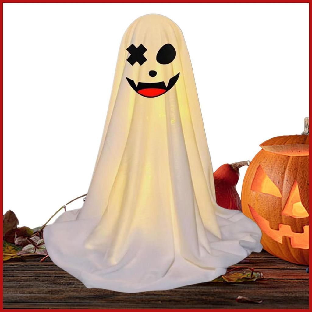 Light Up Ghost Decor Spooky ฮาโลวีน Ghost พร้อม String Light วันหยุดน่ากลัวตกแต่งสําหรับห้องนั่งเล่น