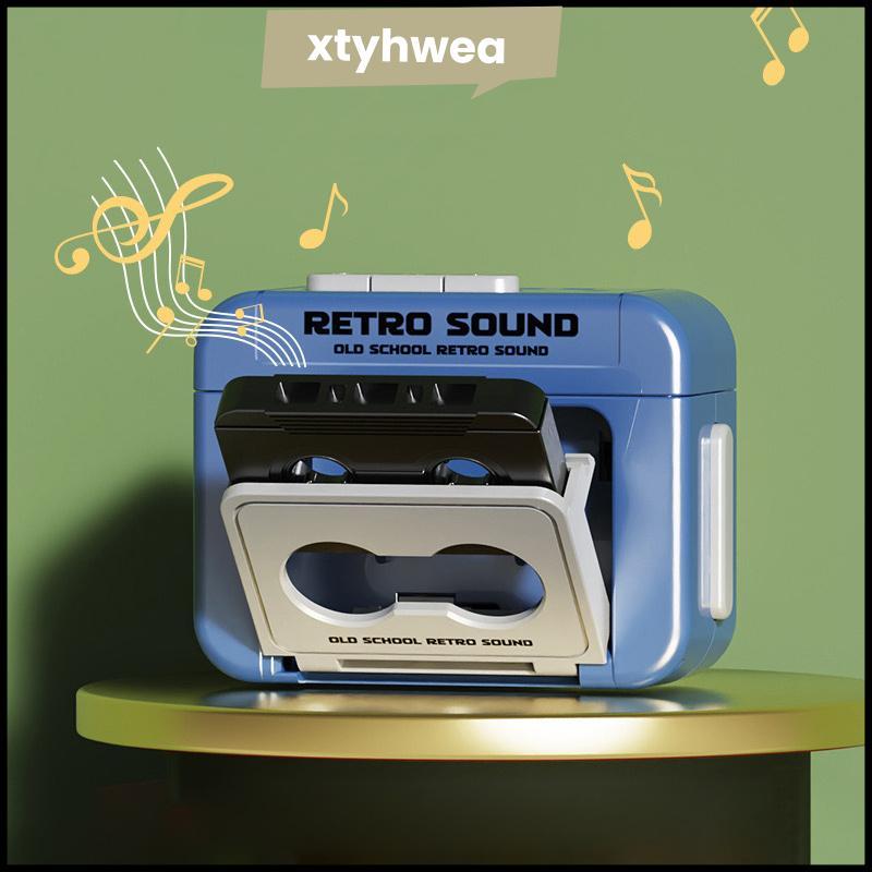 Xtyhweapz Creative Mini Recorder จี้แบบพกพา Small Audio Cassette Tape Classic Recorder Jelly