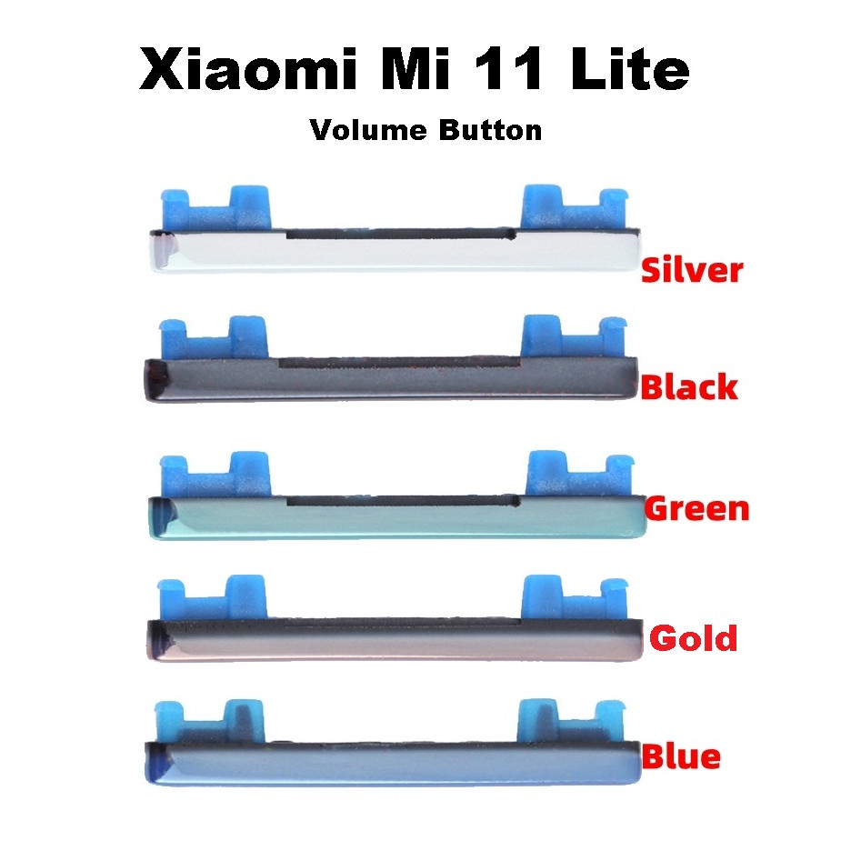 XM Mi 11 Lite / Mi11 Lite ปุ่มเพิ่มระดับเสียงปุ่มปุ่มด้านนอกสําหรับเปลี่ยน Mi11Lite