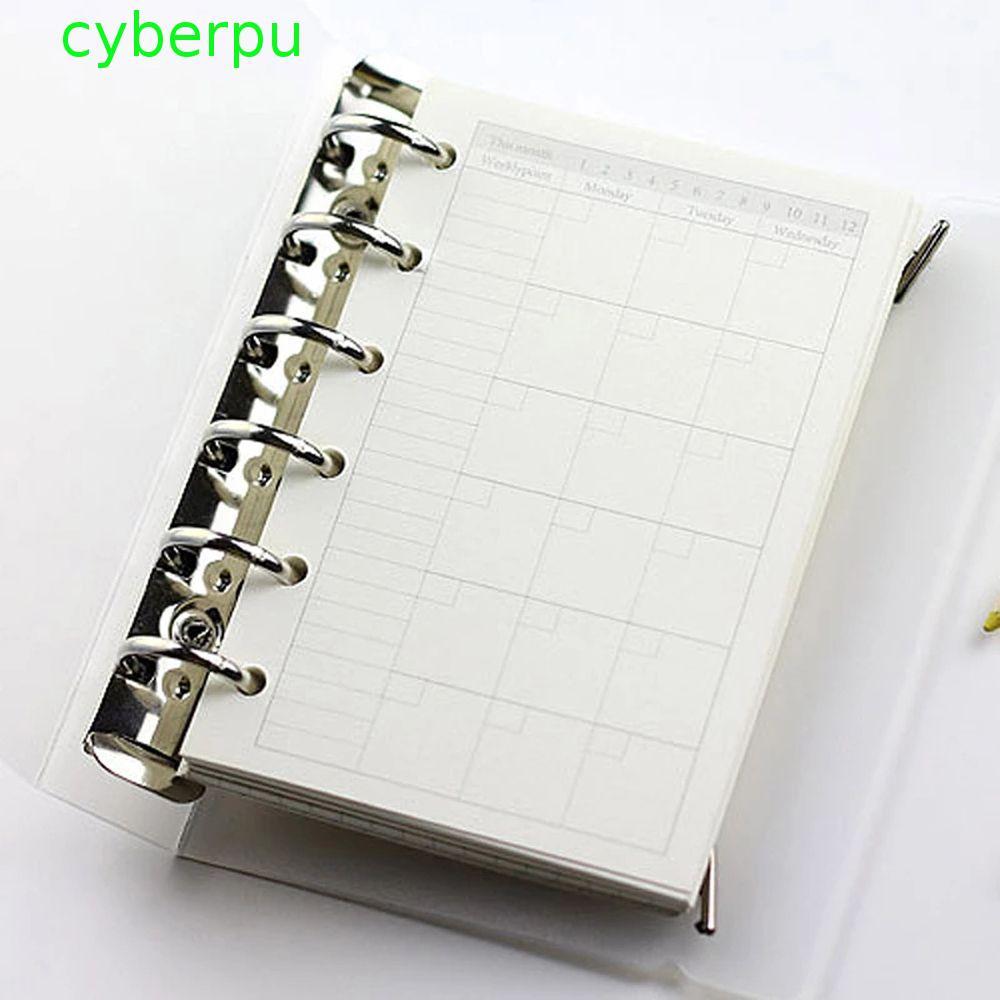 CYBERPULSE Notebook Refill Line Stationery Students 45 แผ่น A5 A6 A7 Weekly รายเดือน Binder หน้าภายใ