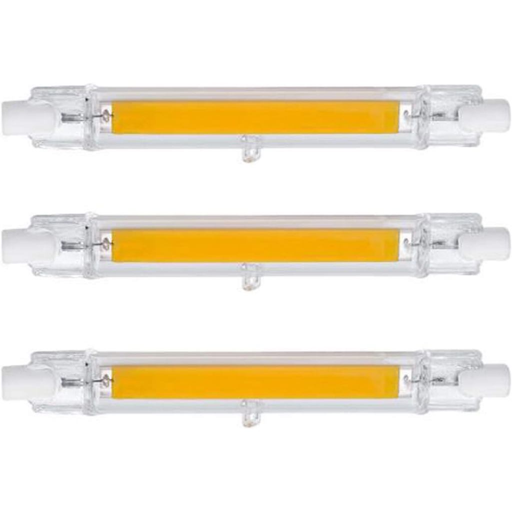 118 มม./4.65In R7S หลอดไฟ LED (3 แพ็ค) 120V 15W Warm White 3000K T3 J ประเภทหลอดฮาโลเจนเปลี่ยน 150W 