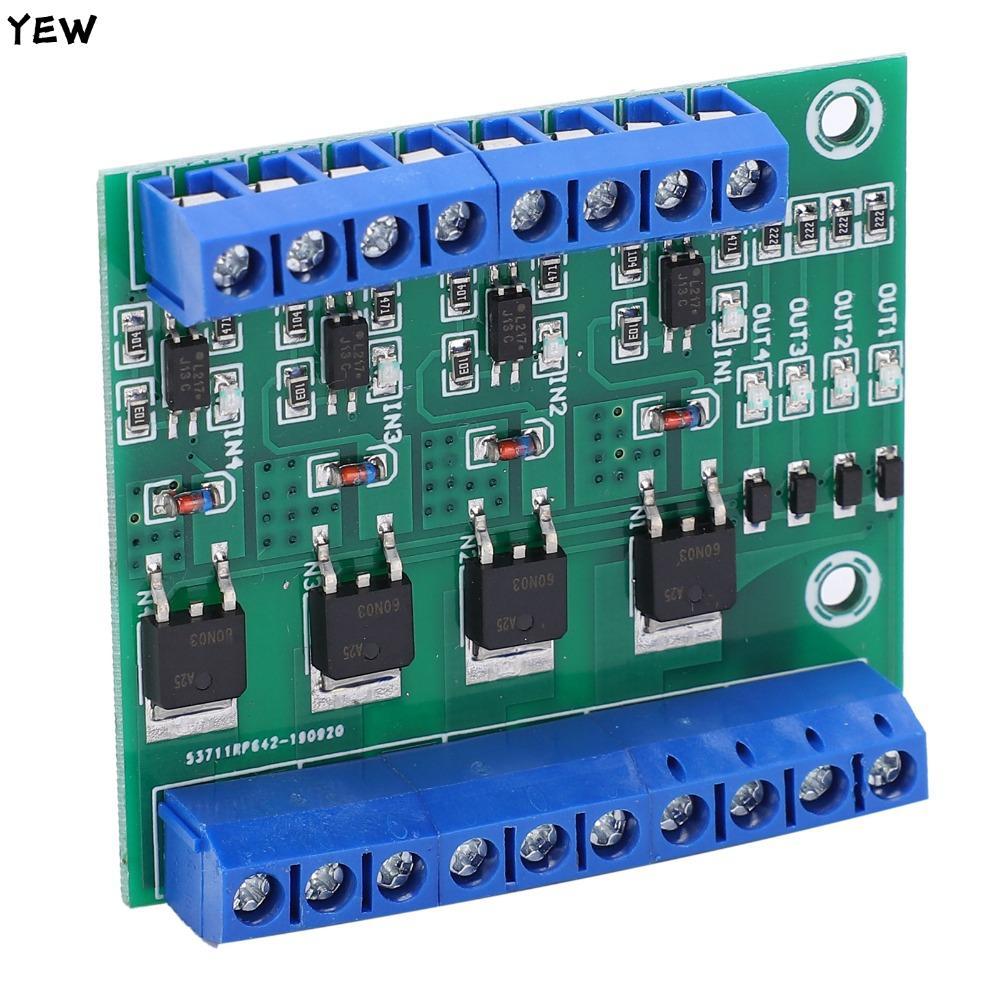 YEW 4‐Way MOS Tube Module, PWM 3-20V 4 Channel Field Effect Tube Module, Electronic Circuit YYNMOS-4
