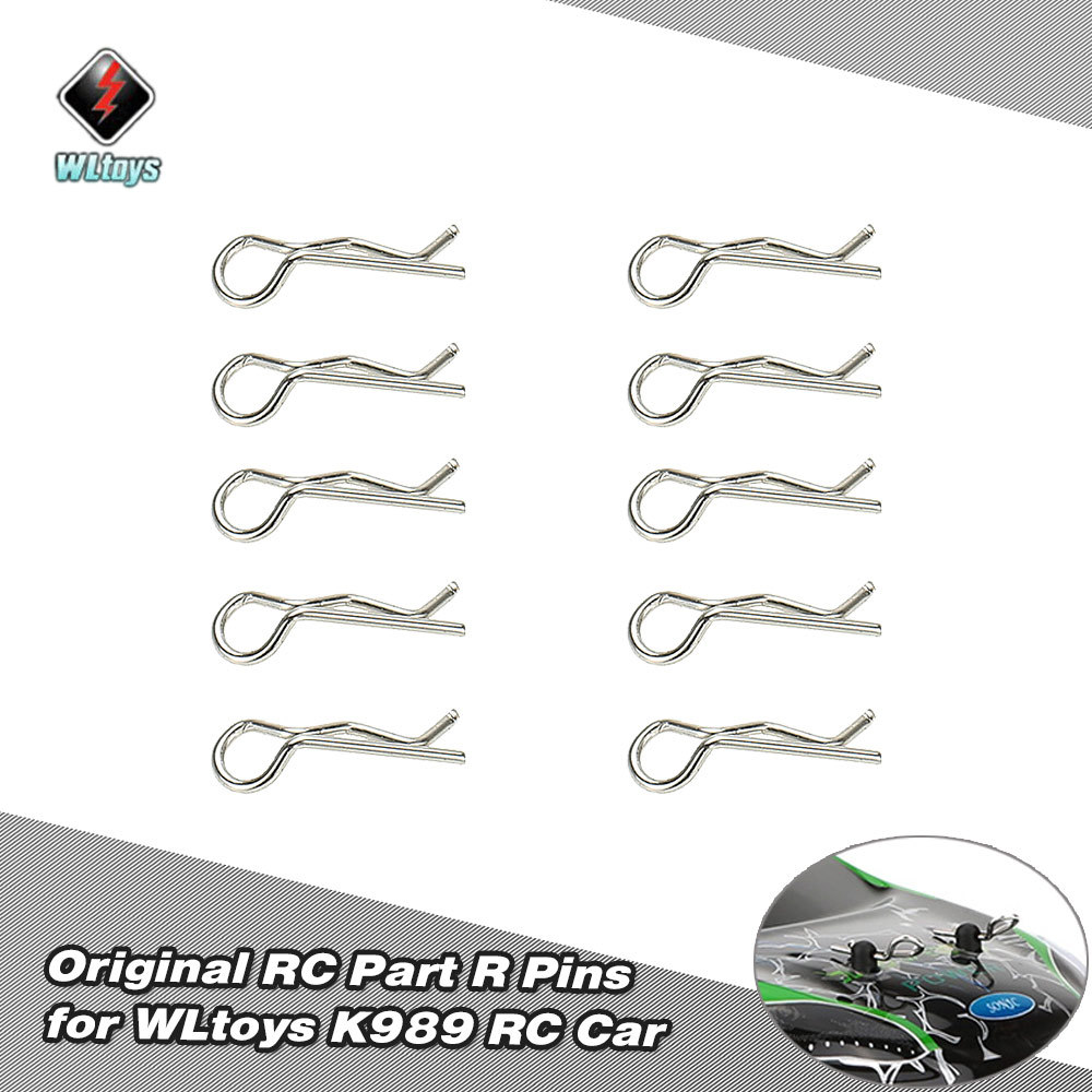 GoolRC 10PCS RC Body คลิป Bent Springy R Pins สำหรับ 1/28 WLtoys K969 K979 K999 K989 รถ