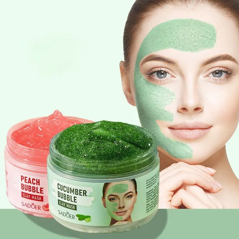SADOER Cucumber Bubble Peach Bubble Clay Mask 100g RC9B