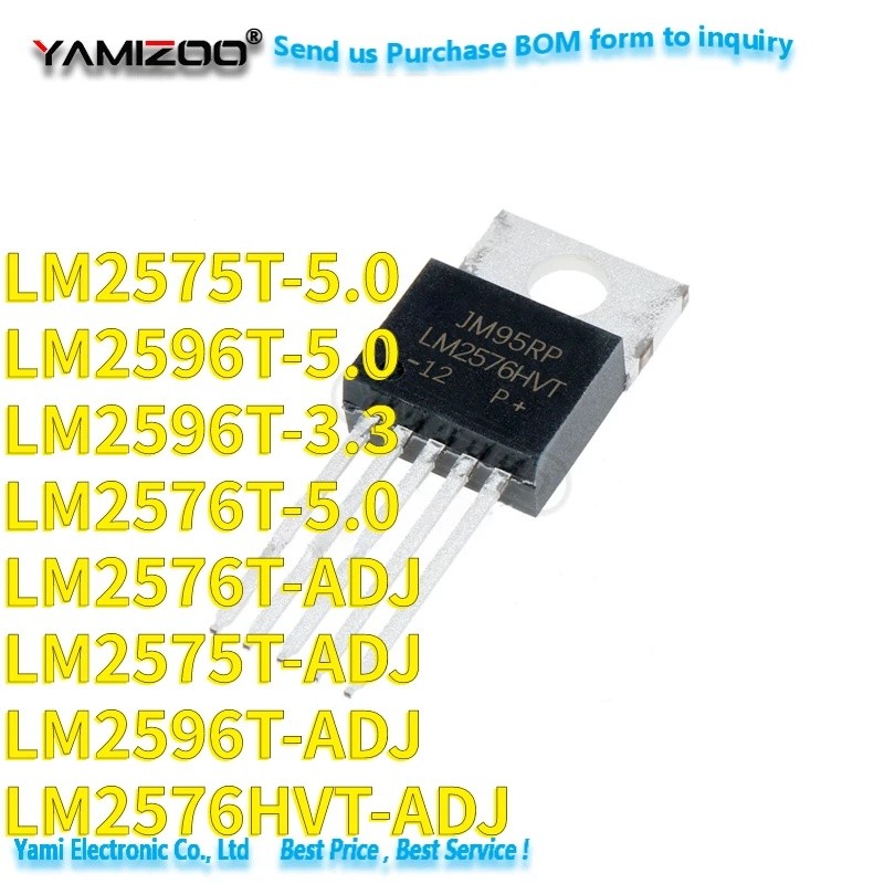 5PCS LM2576T-ADJ LM2596T-3.3 LM2596T-ADJ LM2575T-5.0 LM2575T-ADJ LM2576HVT-ADJ LM2576T-12 LM2576T-A7