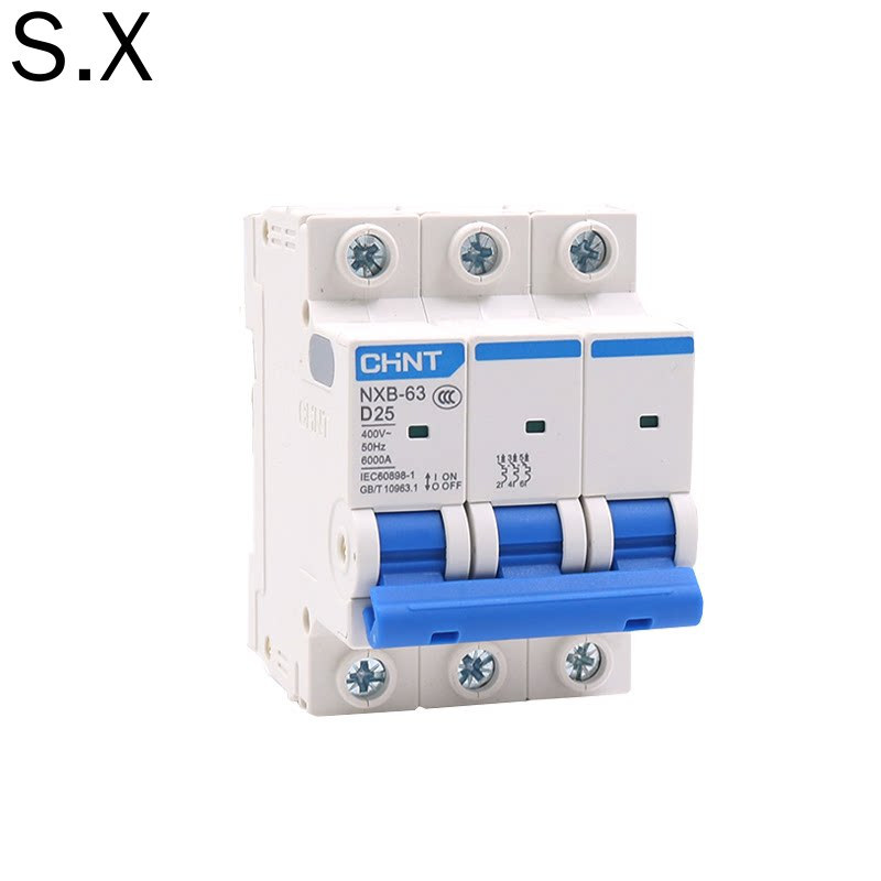 Zhengtai NXB D-Type เซอร์กิตเบรกเกอร์ขนาดเล็ก 63D ประเภท 16a32a40a63a80a125a ในครัวเรือน