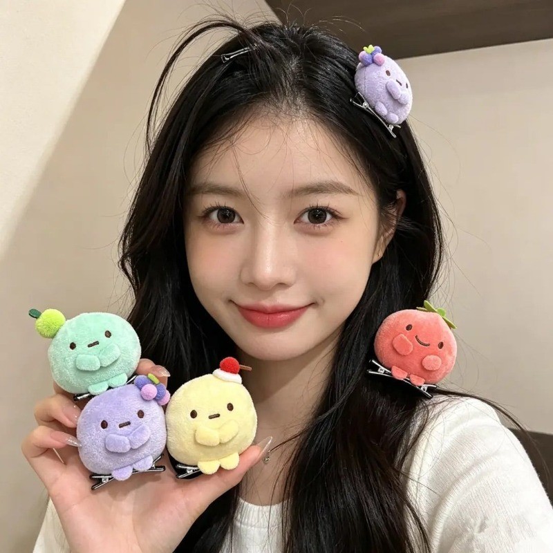 Sumikko Gurashi 4 สีกิ๊บติดผมเกี๊ยวน่ารักตุ๊กตาการ์ตูน Duckbill คลิปเครื่องประดับผมสําหรับสาวของขวัญ