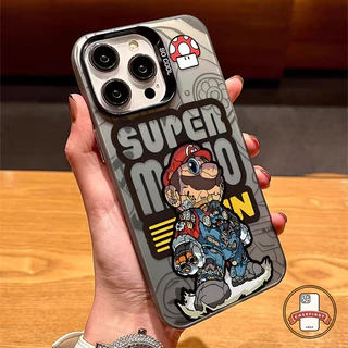 เคสโทรศัพท์การ์ตูนมาริโอป้องกันการตก เคสไอโฟน Realme C11 C21 C67 C53 C55 C51 C25 C33 C51s C30 Note 50 7i 5 5i C15 C20A