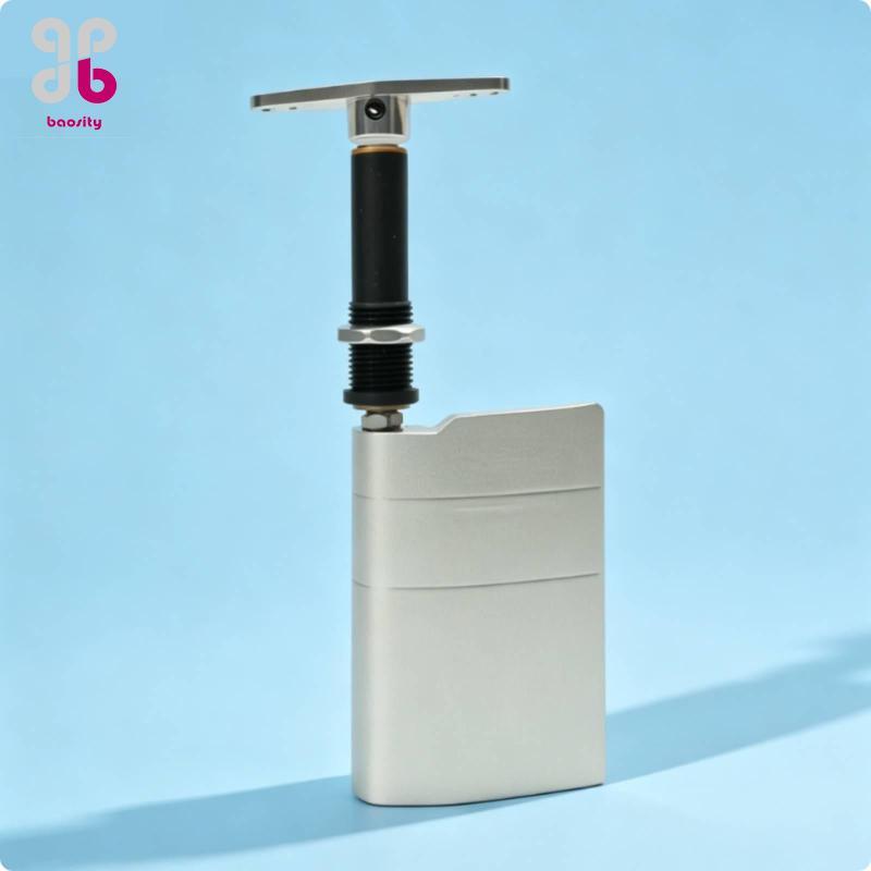 Baosity RC Boat Rudder Full Depth RC Boat Steering Arm สีดําสําหรับเรือไม้, 49 มม.