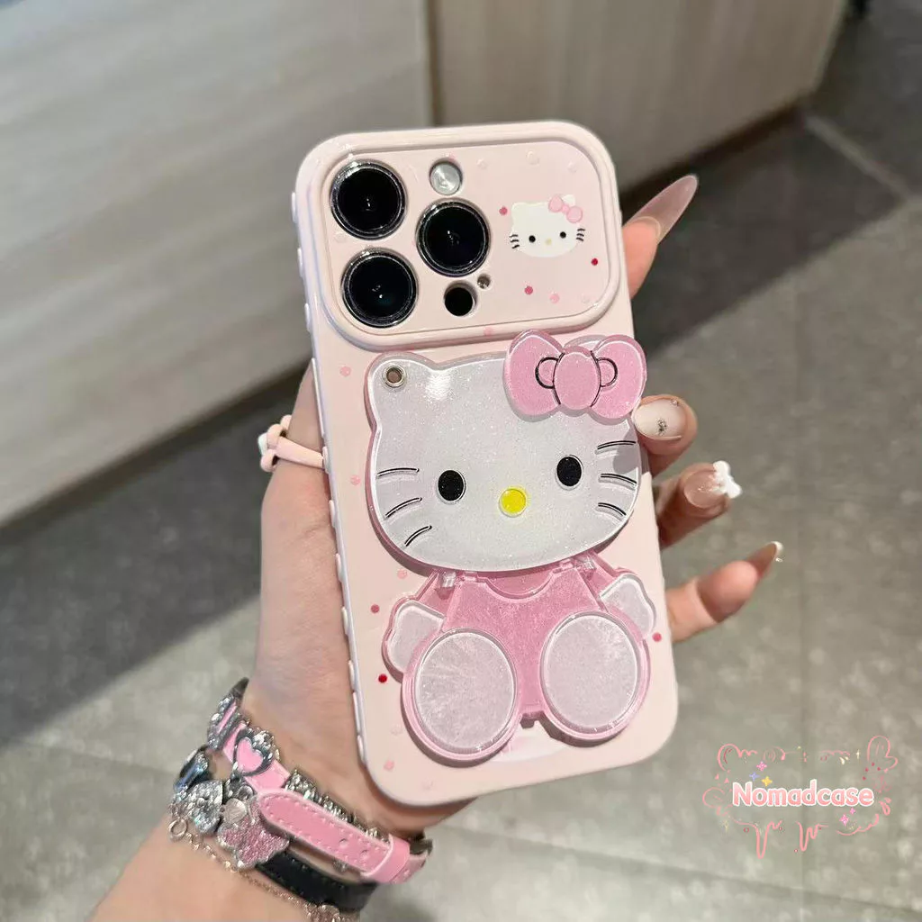 เคสลายแมวและโบว์ สำหรับ iPhone 17 Pro Max 14 16 Plus 15 Pro 13 17 Air 11 12 7 8 Plus Xs มีหลายสีให้เลือก