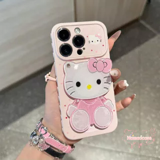 เคสลายแมวและโบว์ สำหรับ iPhone 17 Pro Max 14 16 Plus 15 Pro 13 17 Air 11 12 7 8 Plus Xs มีหลายสีให้เลือก