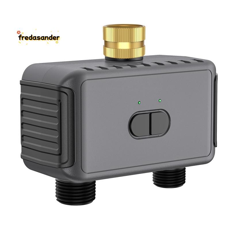 Tuya WiFi Water Timer Smart Garden Sprinkle Timer 2 Outlets หยดชลประทาน Controller Rain Delay System