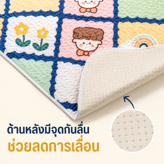 ผ้ารองโซฟา ผ้าคลุมโซฟาโพลีเอสเตอร์ กันลื่น กันฝุ่น ซักเครื่องได้ ลายน่ารัก หลายขนาด พร้อมส่ง