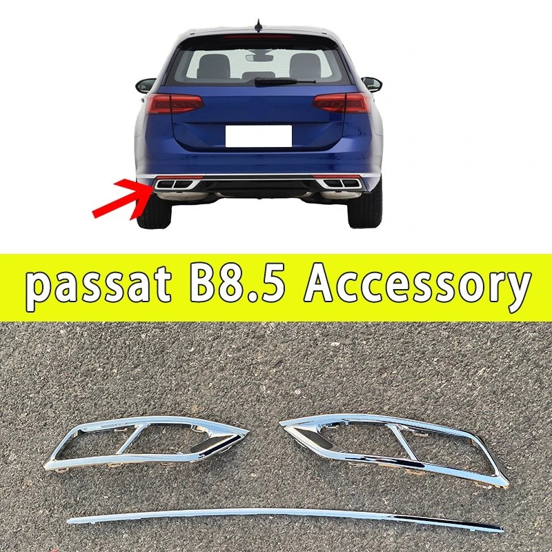 G3JGสําหรับPassat B8 Variant 2020 2021 2022 2023 Chromeตกแต่งแถบด้านหลังกันชนPassat B8.5 ซีดานรถอุปก