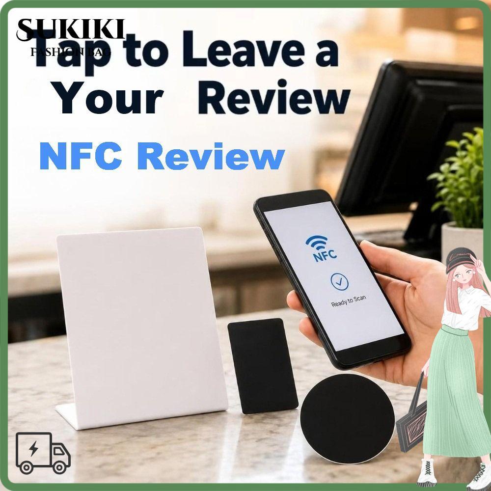 SUKIKI NFC Review Display Card, โปรแกรมอะคริลิค NFC Counter Sign, นํากลับมาใช้ใหม่แตะเปิดแบตเตอรี่ฟร