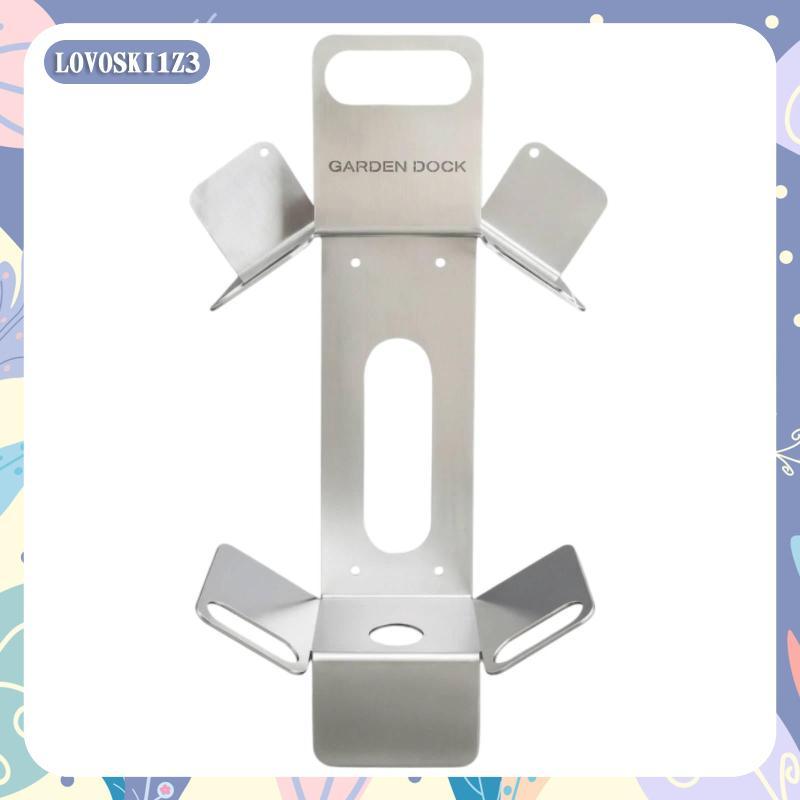 [lovoski1z3] ชั้นวางท่อสวน ที่วางท่อสวนโลหะ ทนสนิม Weatherproof สําหรับชาวสวน ลาน โรงรถ