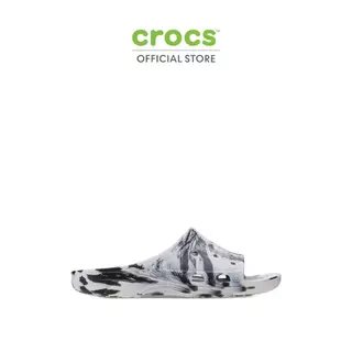 CROCS รองเท้าแตะผู้ชาย SATURDAY SLIDE MARBLED รุ่น 213299-066 - BLACK/WHITE