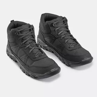 Decathlon Men’S Hiking Boots รองเท้าหุ้มข้อเดินป่าสำหรับผู้ชายรุ่น Nh100 - Black