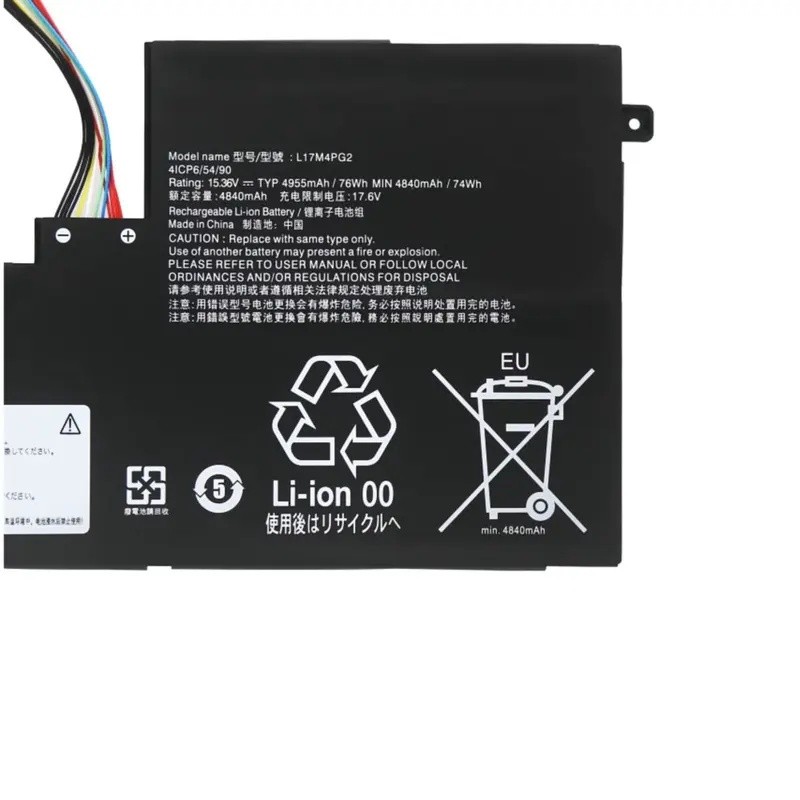 74Wh 4955mAh L17M4PG2 L17C4PG2 แบตเตอรี่แล็ปท็อปสําหรับ Lenovo Legion Y730-17ICH-81HG001KGE Y740-17I