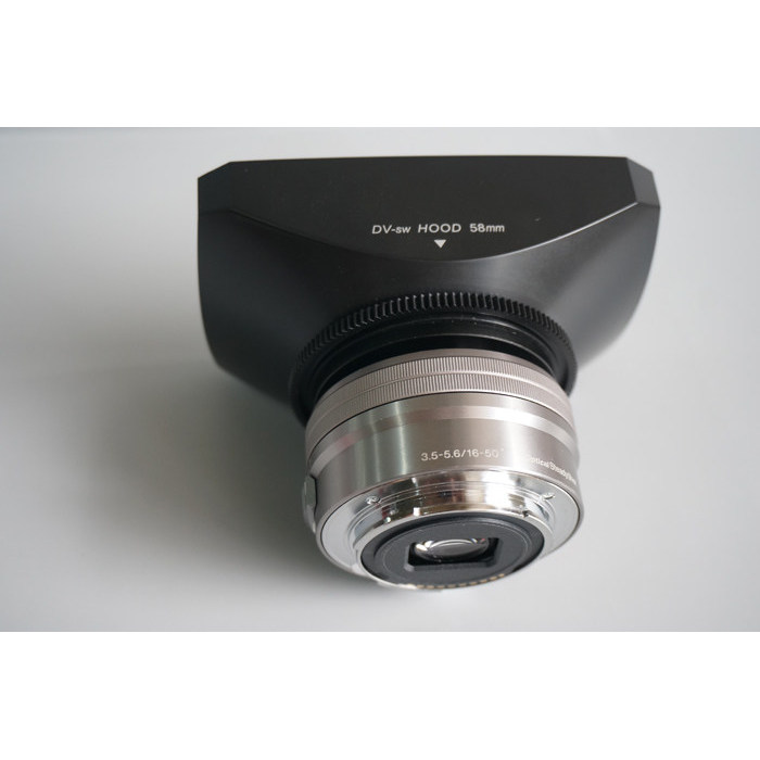 Sony E Mount 16-50 Micro Single Lens Sony VG10E 20E 30E 900E EA50 ฮูดสี่เหลี่ยม