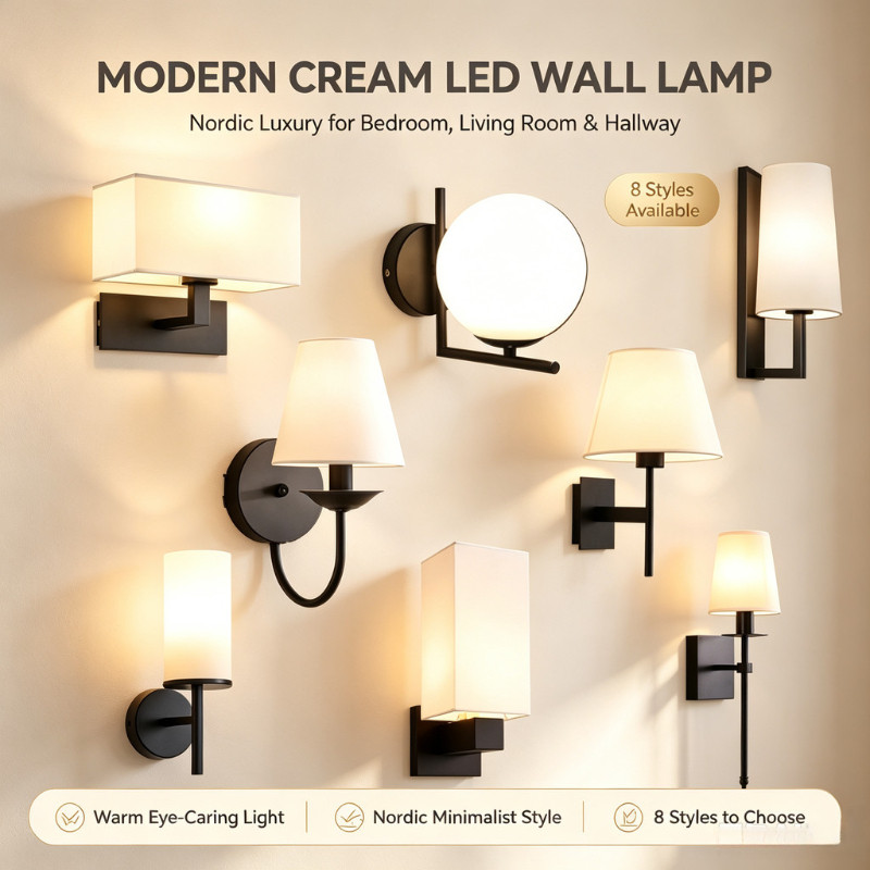 โคมไฟติดผนัง LED สีดํา แบบเรียบง่าย สไตล์นอร์ดิก สร้างสรรค์ สําหรับห้องนอน ห้องนั่งเล่น