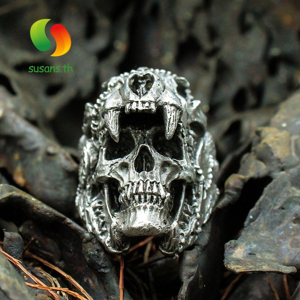 SUSANS Punk Stainless Steel Fashion Accessories Men Gothic
