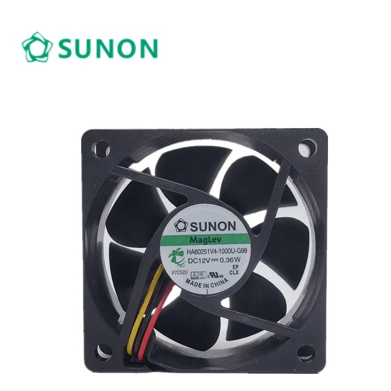 2pcs Sunon HA60251V4-1000U-G99 60 มม.6025 60X60X25 มม.12V 0.36W Maglev Low Power Mute เงียบเสียงรบกว