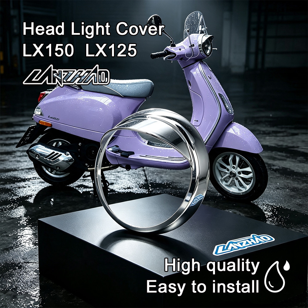 ไฟหน้าสกู๊ตเตอร์ VESPA LX 125 LX125 เนื้อแมตต์ สีดํา สีเงิน LX150