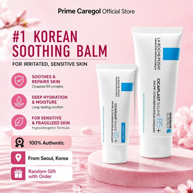 La Roche-Posay Panthhenol B5 Plus Repair Cream 100ml Derma Moisturizer ปลอบประโลมสีแดงฟื้นฟูผิวจัดส่