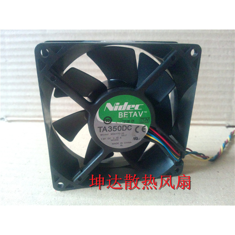 NIDEC 9032 12V 0.55A 9CM พัดลมระบายความร้อนตั้งโต๊ะ TA350DC M35172-35