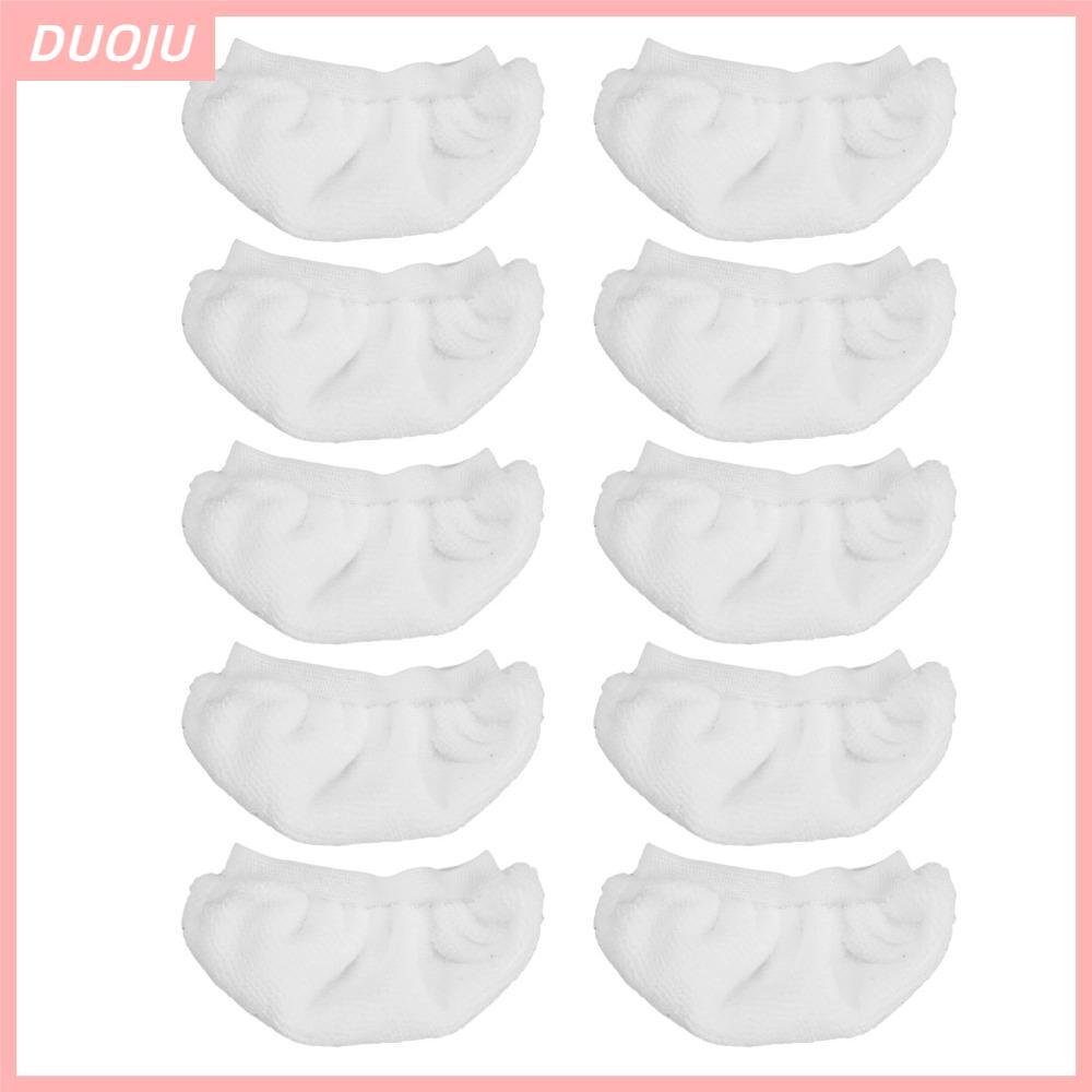 DUOJU 10 ชิ้น Steam Cleaner ผ้าไมโครไฟเบอร์,ไมโครไฟเบอร์สูง Absorbency Steam Cleaner Mop Pads,ล้างทํ