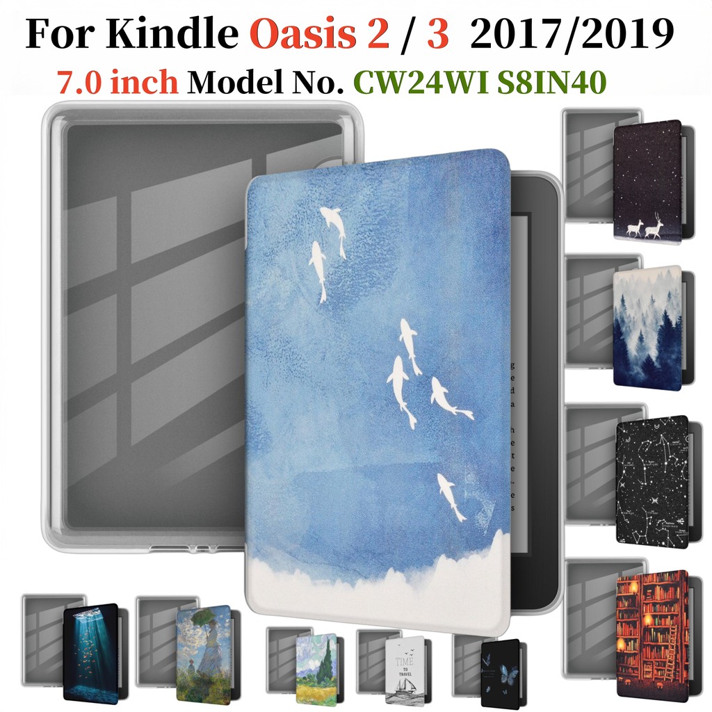สําหรับ Kindle Oasis 2 3 (9th & 10th Generation) 2019 2017 7 นิ้วอะคริลิคฝาครอบ Oasis3 Oasis2 S8IN4O