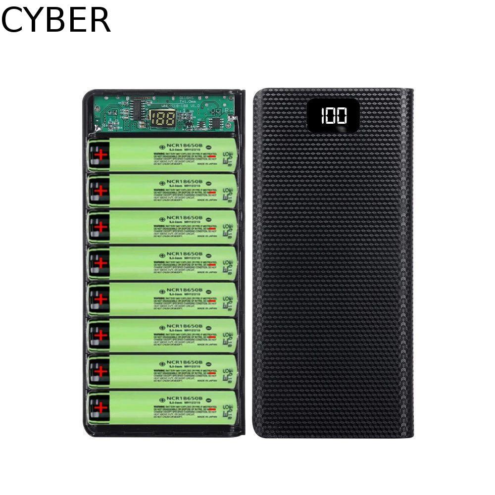 CYBER Battery Charger Box Mobile Phone Charger DIY 8x18650 Battery Holder Charger Box Battery Box Sh