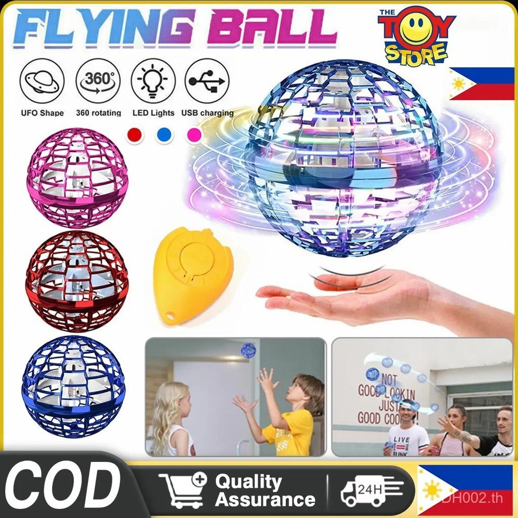 Flying Ball Flying Spinner หมุน Magic Drone Flying Boomerang Balls ควบคุมมือดําเนินการ Fly UFO Fidge