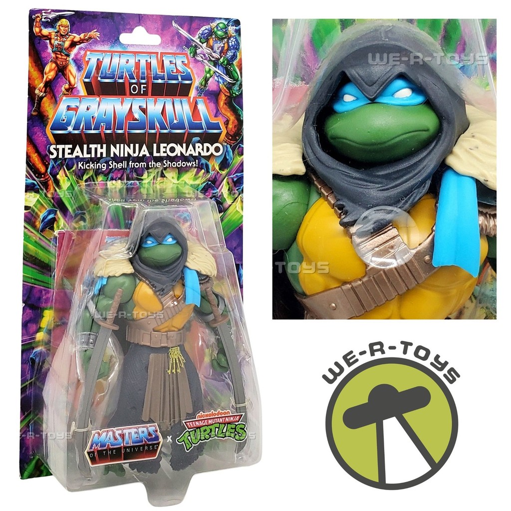 MOTU x TMNT Stealth Ninja Leonardo Action Figure 2024 Mattel HTH17