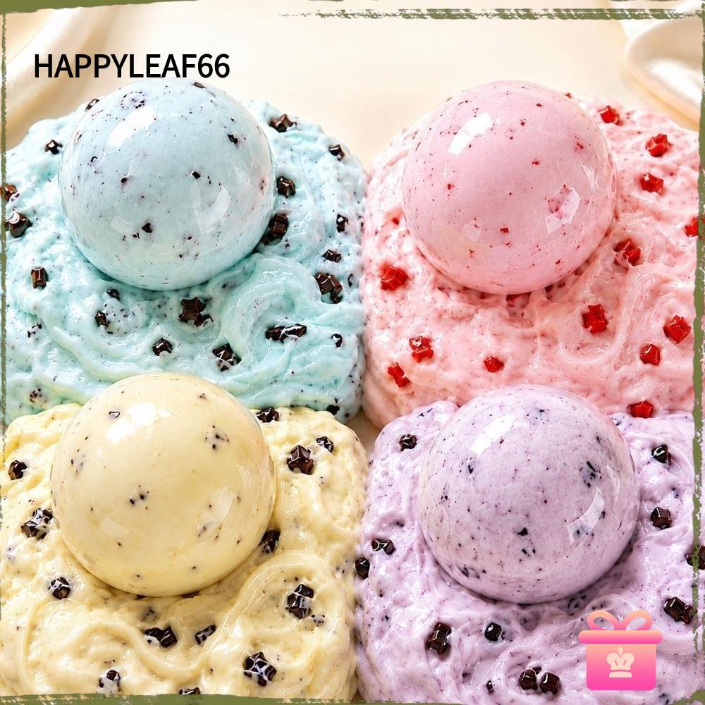 HAPPYLEAF66 Anti Stress Fidget Ball, ความเครียดบรรเทา Shapeable Squeeze Fidget Ball, ตลก TPR Butter-