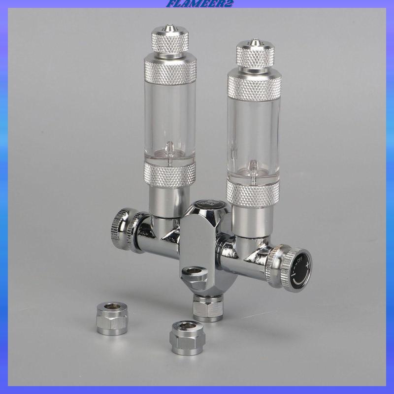 [Flameer2] Aquarium CO2 Splitter Regulator Valve อุปกรณ์เสริมถังปลาสําหรับ Aquarium CO2