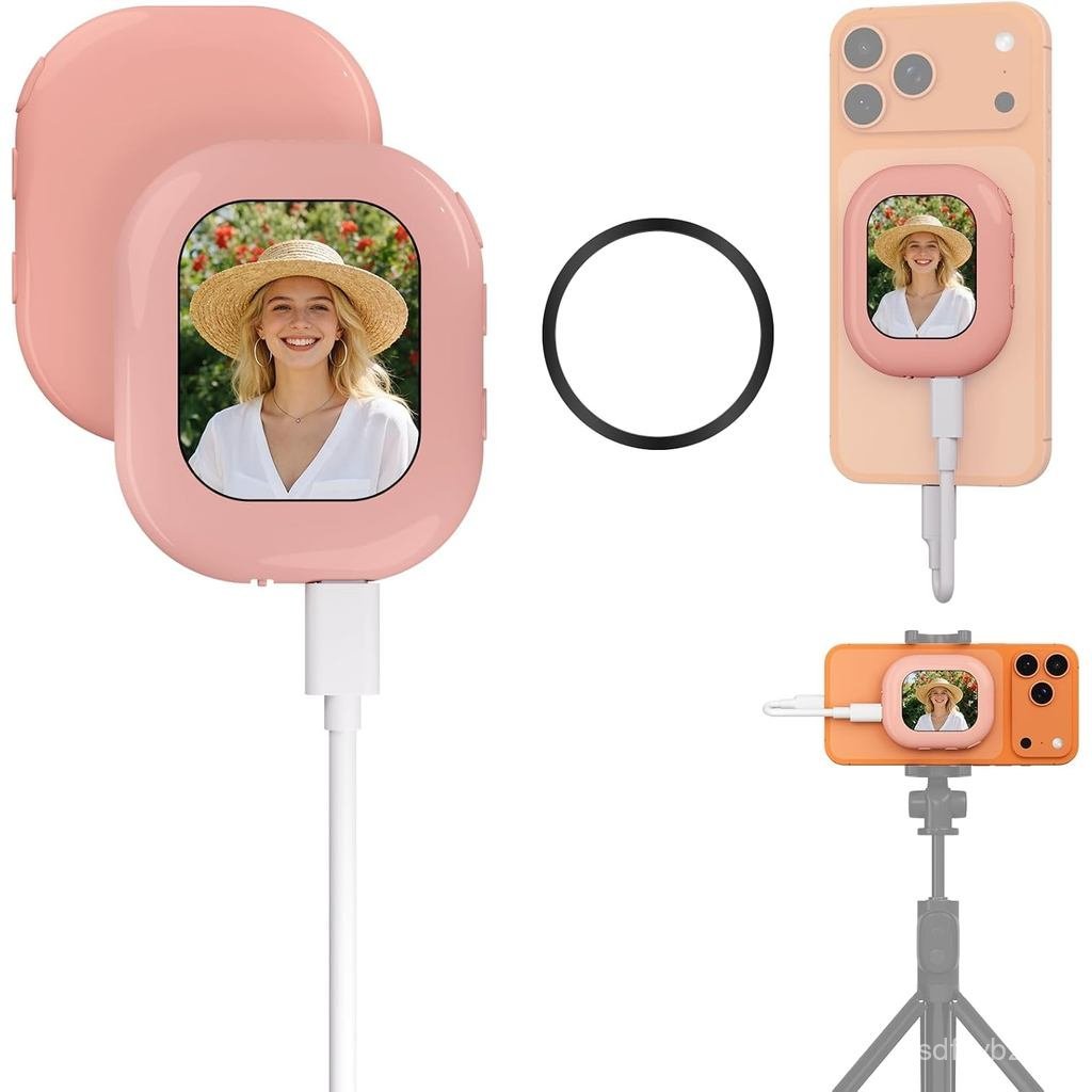 Vlog Selfie Monitor Screen สําหรับ & Android, Magnetic Selfie Monitor | 2.01" IPS Compact Portable B