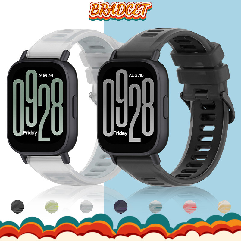 สายรัดซิลิโคนสองสีใส ขนาด 20/22 มม. for Redmi Watch 5 Active/Redmi Watch 5 Lite/Garmin/Huawei Watch GT 7/Suunto/Amazfit