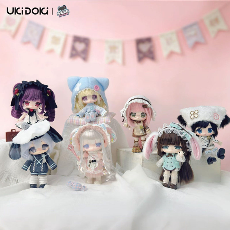 [ของแท้ พร้อมส่ง] UKI DOKI Mini Mili Series กล่องสุ่ม ตุ๊กตา BJD 1/12 ขยับร่างได้ ตกแต่งโต๊ะ ของขวัญสาวๆ ของขวัญวันเกิด