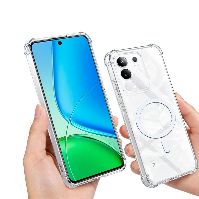 ฝาครอบกันกระแทกสําหรับ VIVO T4X V2437 IQoo Z10X 5G I2404 V2445A สติกเกอร์แม่เหล็กสําหรับ VIVO Y29 4G