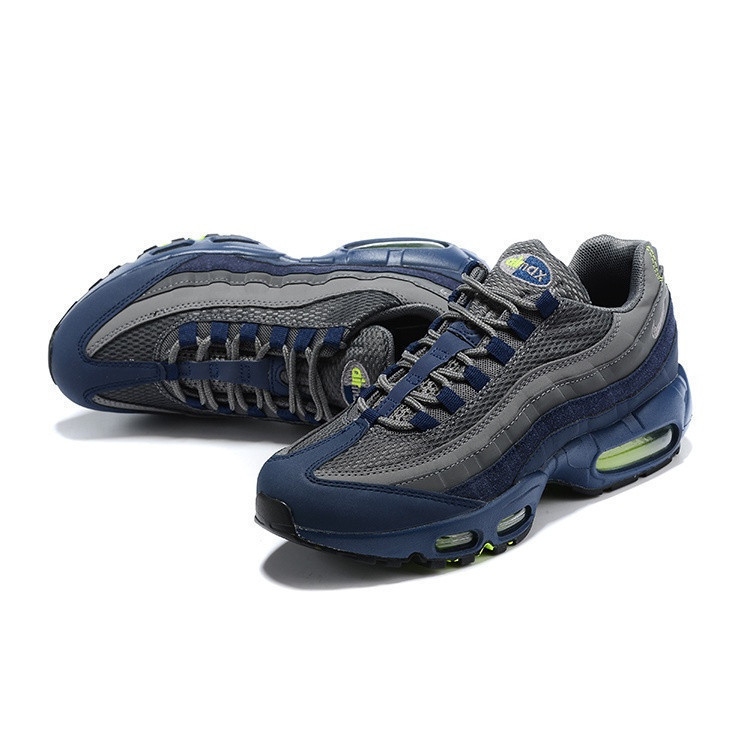 Air max 95 รองเท้าวิ่งลําลองสีน้ําเงินเข้มย้อนยุค 40-46 AMGC 972U W3EI