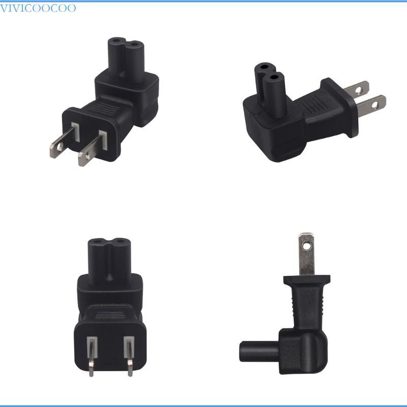 VIVI Stable-ประสิทธิภาพอะแดปเตอร์มุมขวา US TO C5 Power Adapter US TO C7Adapter