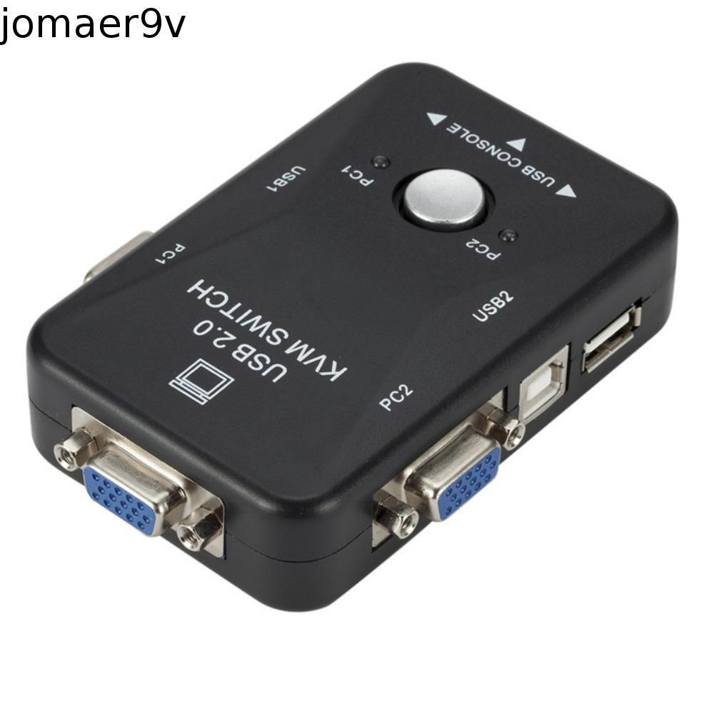 JOMAER สวิตช์ VGA KVM 2 in 1 Out Switcher USB 2.0 KVM Switch Splitter สะดวก KVM USB 2.0 USB 2.0 KVM 