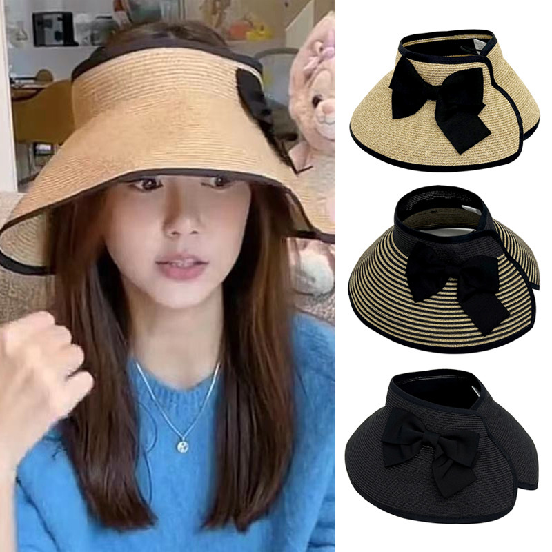 ออเดอร์ญี่ปุ่นสามารถจัดเก็บได้ 2022 สินค้าใหม่ Zhang Zixuan สไตล์เดียวกัน UV CUT98% Big Brim Hollow 