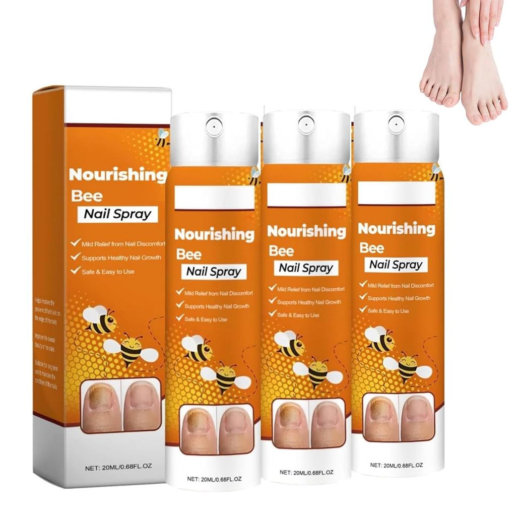 Bee Venom Nail Repair Spray, Bee Venom Nail Care Spray, Nail Protection Cuticle Enhancer, Nail Repai
