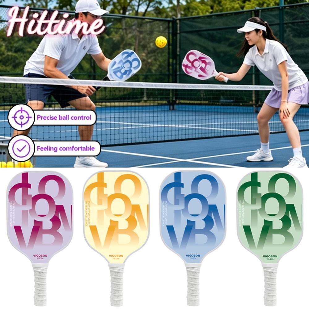 HITTIME Pickleball Paddle Ergonomic Grip Design สําหรับพื้นผิวด้านเพิ่มพลังงานและ Spin Sports Entert