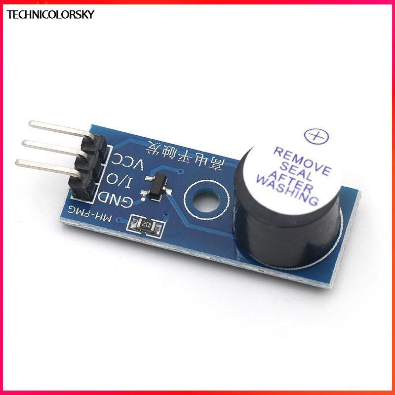 Technicolorsky Dual Mode Buzzer Module 5V Active Passive High Low Level Trigger PWM สําหรับ IOT Proj