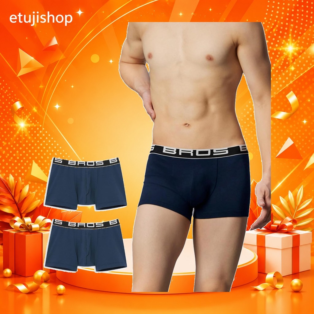 [Direct From Japan etujishop ]BROS by Wacoal Men's Boxer Briefs, 2-Pack, Cotton Blend (Main Body) GT